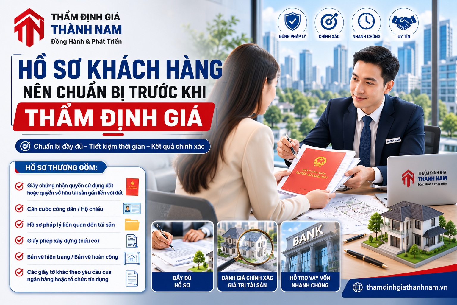 Hồ sơ khách hàng nên chuẩn bị trước khi thẩm định giá