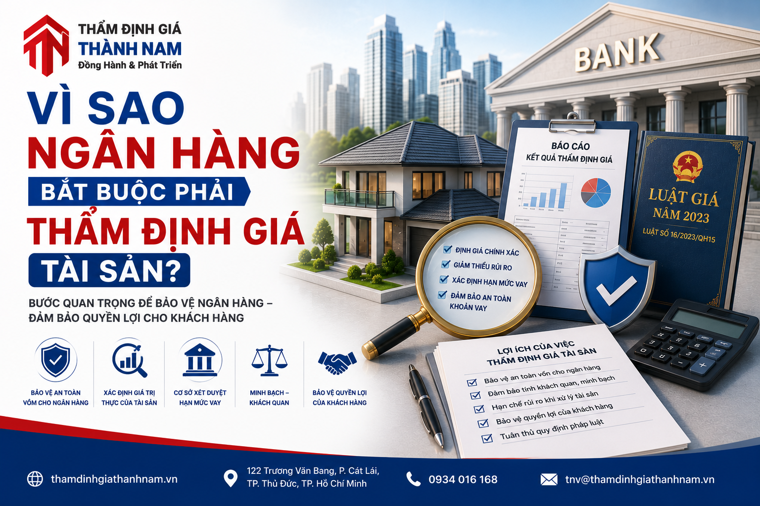 Vì sao ngân hàng bắt buộc phải thẩm định giá tài sản?