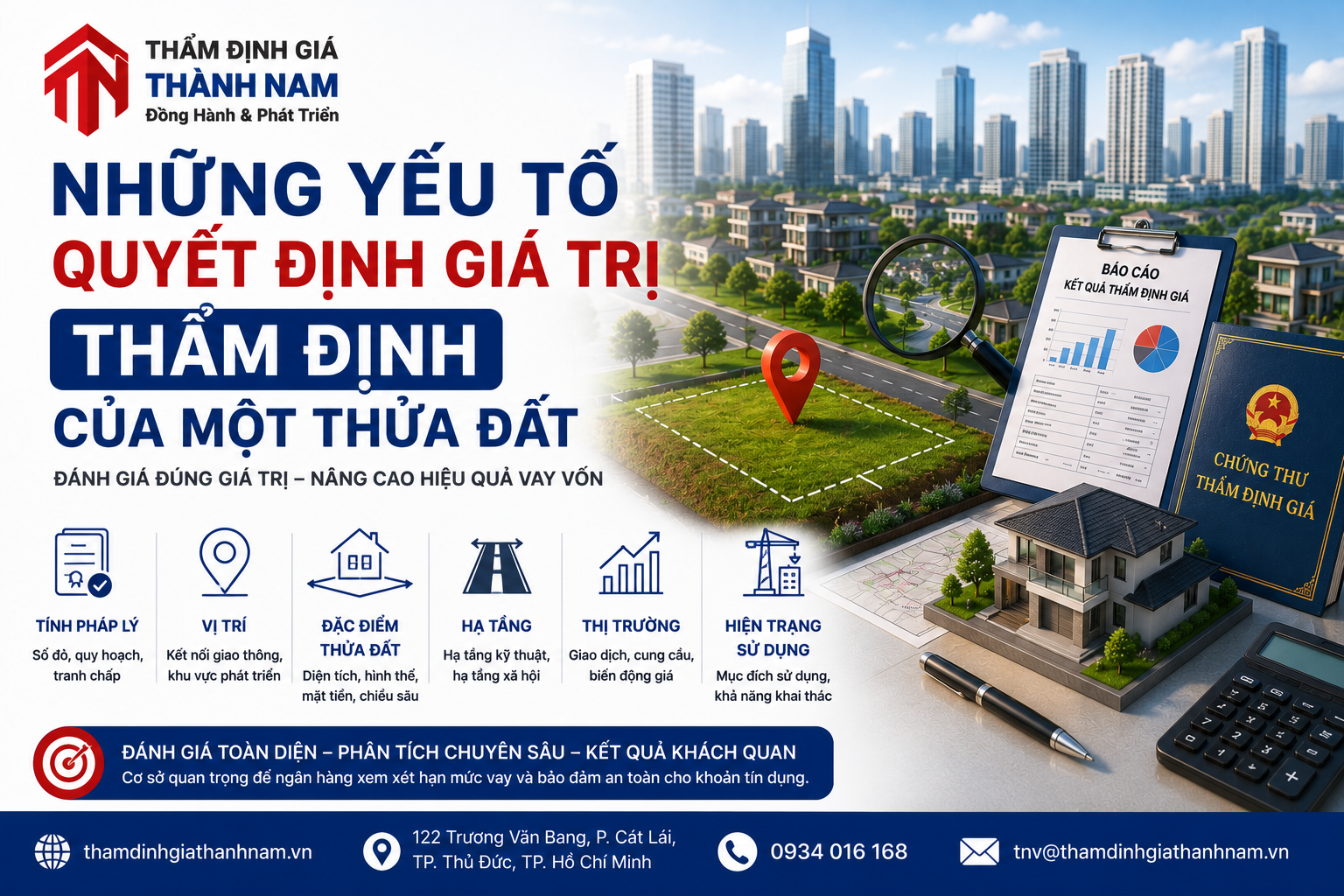 Những yếu tố quyết định giá trị thẩm định của một thửa đất