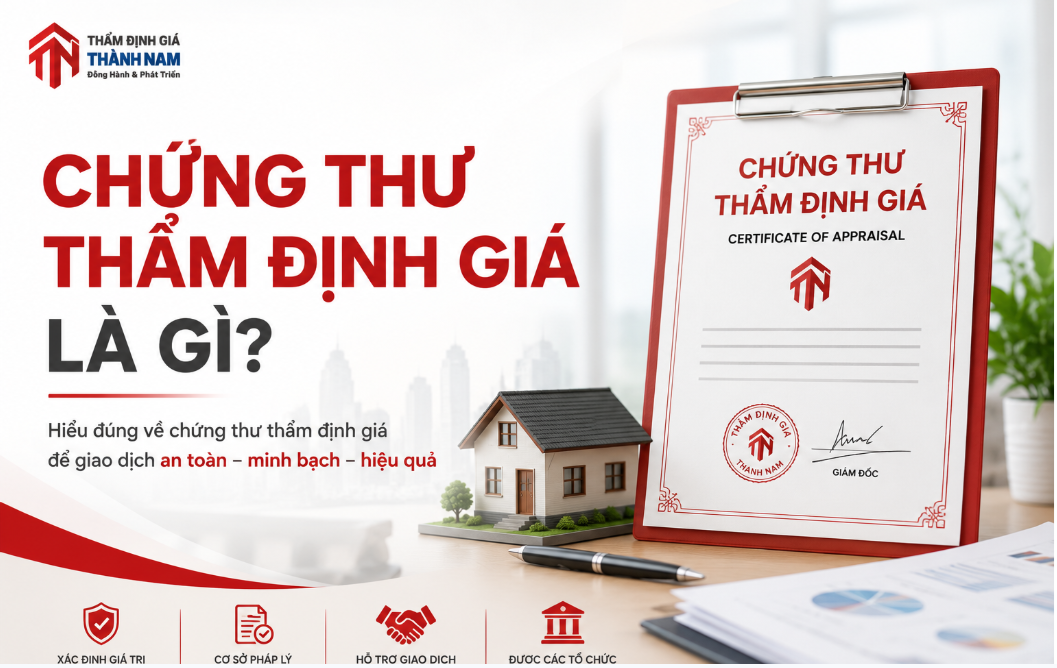 Chứng thư thẩm định giá là gì?