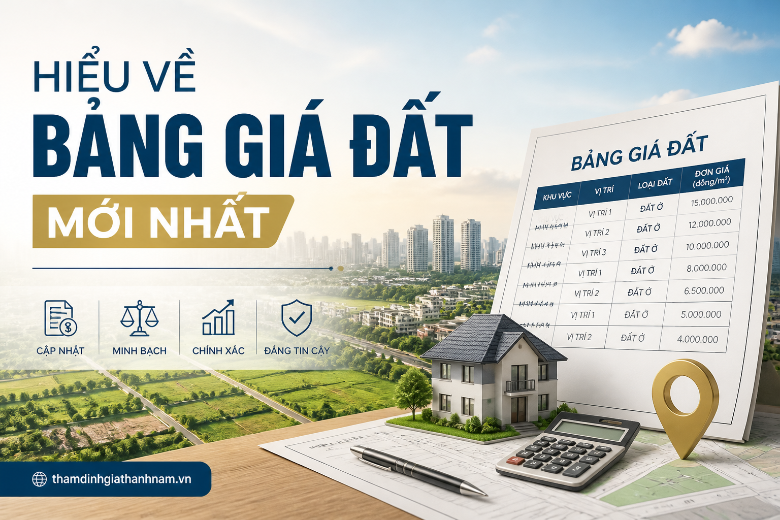 Hiểu Về Bảng Giá Đất Mới Nhất